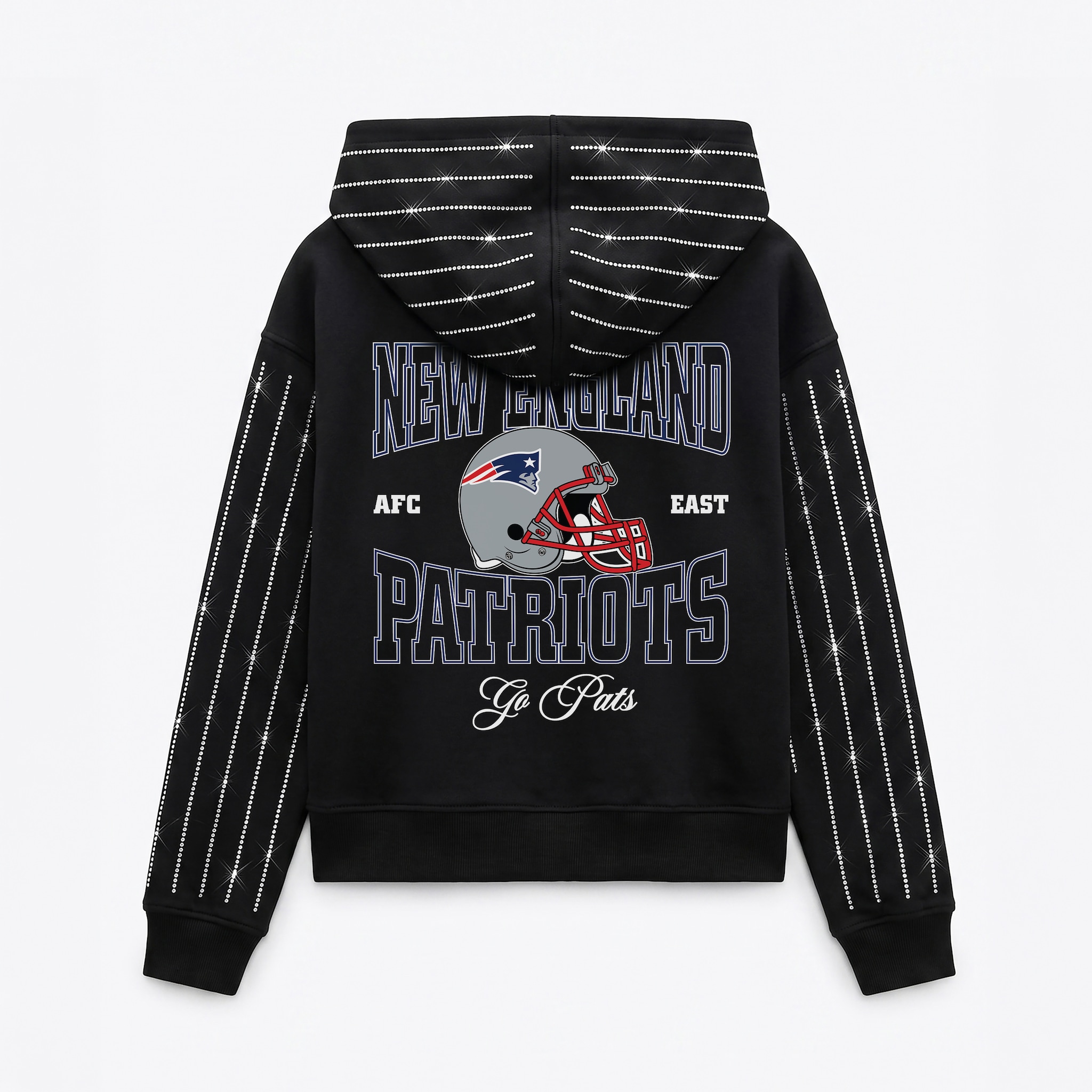 Women's Gameday Couture Black New England Patriots Eyes on the